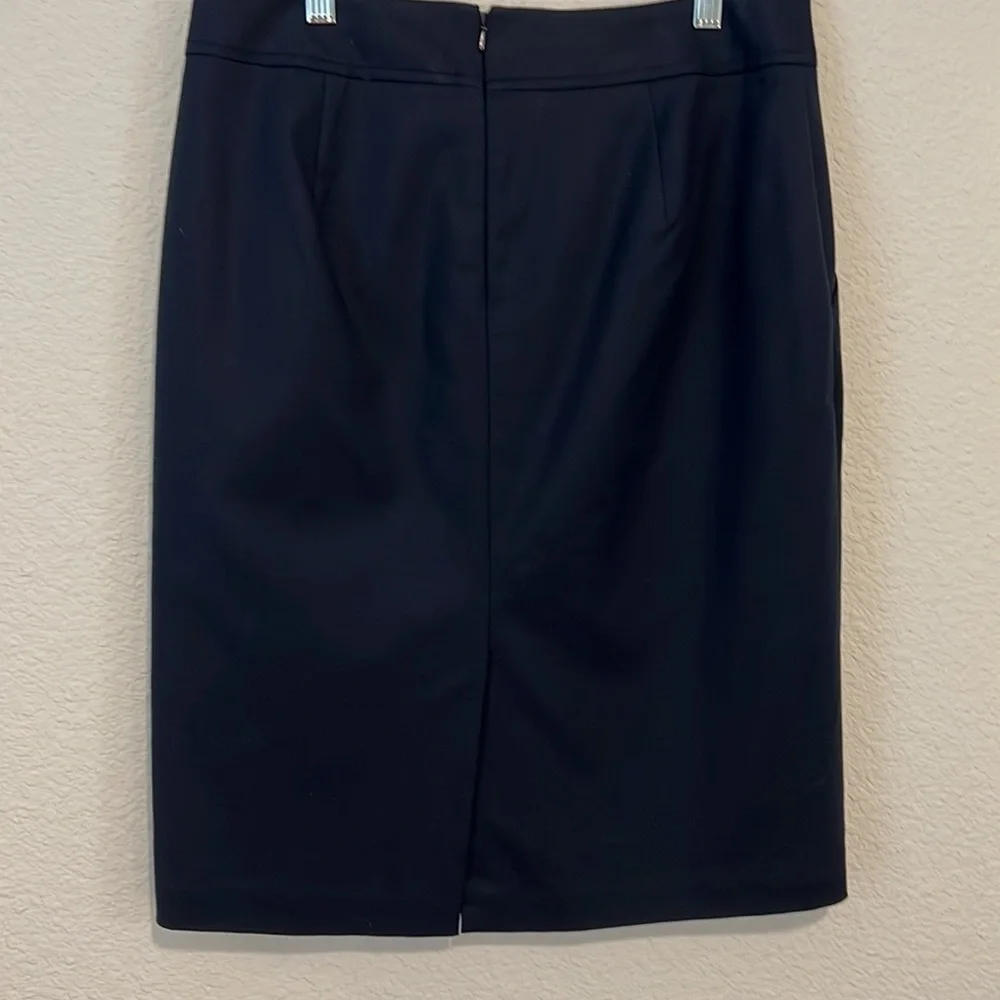 NWOT Banana Republic Navy Knee Length Basic Business Pencil Skirt SZ 6 - Picture 2 of 5